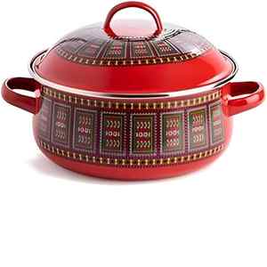 Diseño real chapado en oro y duradero, la cazuela redonda de metal Perfecta para servir en cada comida y ocasión - Product Image 2