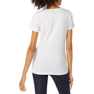 Venta al por mayor de calidad superior Casual Slim Fitted mujeres camisetas 2025 moda liso manga corta mujeres camiseta - Product Image 6