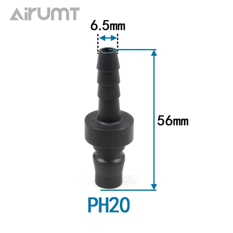 C-Type Plastic Staal Zelfsluitende Pu Slang Quick Connector Pneumatische Montage