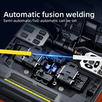 Damu yüksek hassasiyetli A-81S optik Fiber füzyon Splicer 6 motorlar hızlı ekleme makinesi çekirdek çekirdek hizalama 5 "TFT ekran 5 yıl