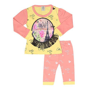 Traje estampado para niñas recién nacidas - Amarillo - Product Image 2
