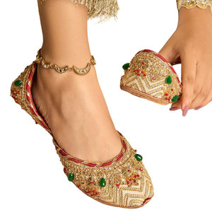 Hot Sale Custom Size Women <b>Khussa</b> Anti-Slippery Genuine Leather Upper Velvet Lining Durable Professional Made All Seasons - Product Image 1