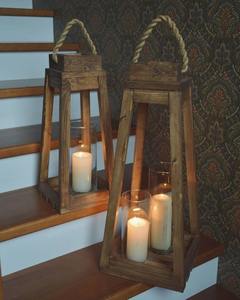 Nuevo candelero de madera cónico hecho a mano con impresión personalizable - Product Image 6