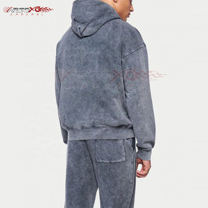 ชุดวอร์มซักสองชิ้นสำหรับผู้ชายเสื้อมีฮู้ดโอเวอร์ไซส์และกางเกงทรงพอดีตัวใส่สบาย - Product Image 3