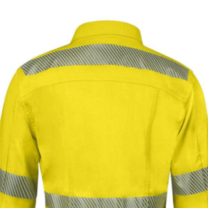 Camisa DE TRABAJO personalizable para mujer, ropa de seguridad impermeable transpirable con función de secado rápido, venta al por mayor de alta visibilidad FR - Product Image 6