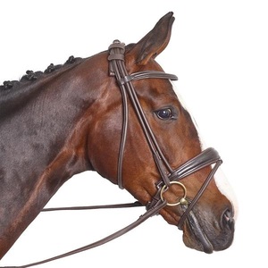 Vente en gros de haute qualité bride en cuir de cheval bride en cuir de cheval prix de gros bride en cuir de cheval 2018 vente chaude cheval - Product Image 3