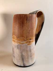 Mug en corne naturelle artisanal, grande capacité, écologique, poli, durable, poignée confortable, style animal, usage quotidien - Product Image 2