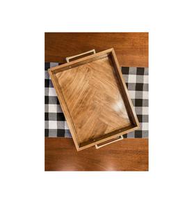 Design moderne forme et taille personnalisées plateau de service à thé et café plateau en bois de grande qualité pour plateau de restaurant - Product Image 1