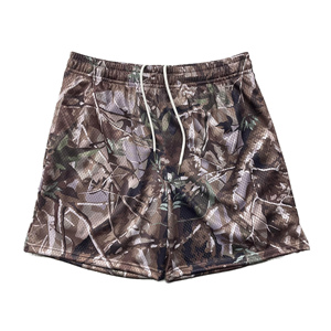 Pantalones cortos de baloncesto para hombre, personalizados al por mayor, de lona, impermeables, ecológicos, de secado rápido, para gimnasio, Fitness, Joggers, de verano, transpirables - Product Image 5