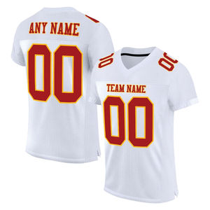Camiseta de fútbol deportiva de primera calidad de manga corta de secado rápido transpirable cómoda camiseta de fútbol personalizada - Product Image 5