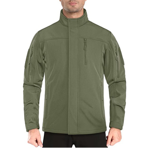 OEM Wholesale Winter Tactical Softshell Windbreak Windproof Waterproof High Quality <b>Plain</b> Dyed <b>Canvas</b> Polyester Men's Jackets - Product Image 1