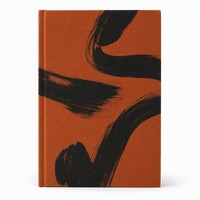 Carnet à couverture rigide orange rouille avec impression personnalisée, vente en gros