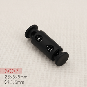 Venta al por mayor de fábrica: Cierres de cordón de plástico ABS sin níquel de alta calidad, con un solo orificio o doble orificio, tipo muelle, OEKO-TEX, a la moda. - Product Image 4