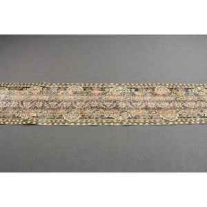 Alfombra Turca Vintage, Alfombra de Pasillo de 1.7x8.3 pies, Alfombra Azul Camuflaje - Product Image 2