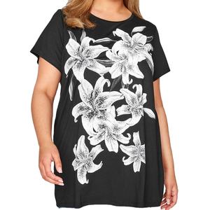 T-shirt en coton uni de qualité supérieure pour femme, à manches courtes, design unique, collection été 2026 - Product Image 2