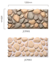 Pierre artificielle Pebble PU, aspect pierre naturelle ronde 3D, légère, imperméable, ignifuge, pour décoration murale extérieure