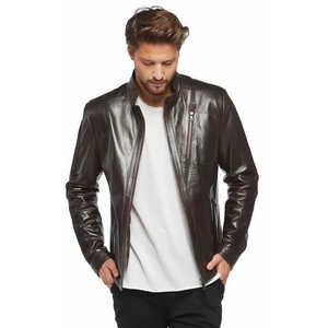 2024 couleur personnalisée 100% veste en cuir de vache pour hommes haute rue Style résistant à l'eau à capuche fourrure décoration hiver XL taille - Product Image 2