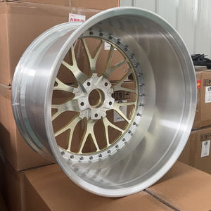 Viaol 4 pièces, nouvelles jantes en alliage d'aluminium forgé poli or champagne, deux pièces, avec design concave pour E545 G300 - Product Image 4