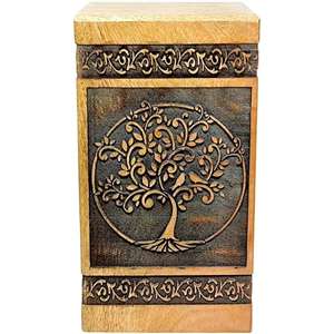 Urnes de crémation en bois de style américain moderne faites à la main de super qualité pour les adultes masculins et féminins urnes décoratives - Product Image 1