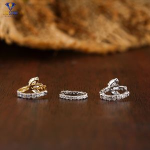 0.35 TDW Marquies et rond brillant coupe diamant boucle d'oreille Labgrown diamant Hpht/Cvd diamant bijoux - Product Image 3