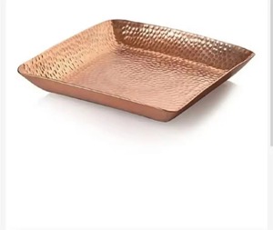 Plateau décoratif multifonctionnel fait main en acier inoxydable doré de 5,5 pouces, léger, écologique et au design moderne, idéal pour bijoux de mariage - Product Image 6