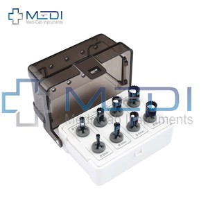 Kit de brocas de trefina para implantes dentales recubiertos de titanio - Product Image 3