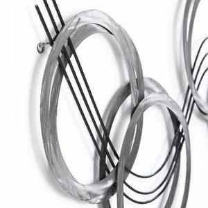 Panneau de décoration murale moderne unique en métal Art abstrait fait à la main de haute qualité pour les espaces intérieurs de la maison - Product Image 3