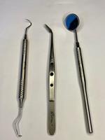 Ensemble de 3 instruments d'examen dentaire en acier inoxydable de classe II, instruments chirurgicaux avec garantie pour les soins dentaires