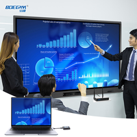 Sistema de Presentación Inalámbrico 4K UHD, Transmisor y Receptor, Vista Dual, WiFi 5G, Dongle de Pantalla BYOD para Conferencias y Aulas