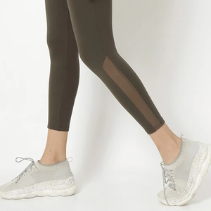 Mallas de nailon Spandex de alto rendimiento para mujer, cintura elástica, transpirable, Ideal para correr, mallas de Yoga para mujer - Product Image 3