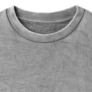 Fabricant de vêtements, vente en gros, logo personnalisé, sweat-shirts à col rond en molleton français 100% coton 350 GSM, sweat-shirts pour hommes, lavage à l'acide - Product Image 5