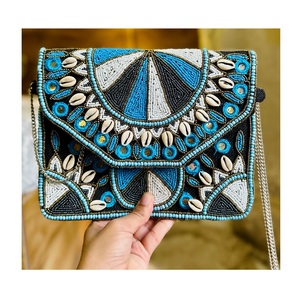 Indian Boho Designer Handmade Women's Canvas Messenger Bag Fashionable Shoulder <b>Clutch</b> for Evening Shopping Parties Wholesale - Product Image 3