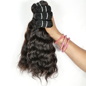 Máquina doble trama 100% Mujeres negras vietnamitas sin procesar Procesamiento Ninguno Paquete de ondas Extensiones de cabello humano alineadas con cutícula - Product Image 5