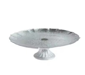 Base plateada de acero inoxidable para decoración de pasteles, soporte giratorio para decoración, plato giratorio para pasteles de aleación de aluminio - Product Image 5