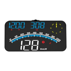 2023 new HUD G10 GPS Display Speedometer Head Up Gauges Windshield Projector With Fatigue Driving Overspeed Alarm