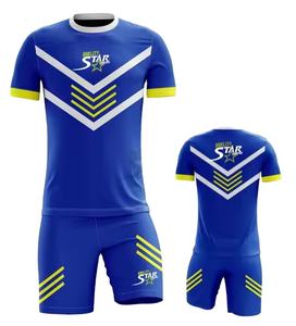 Kit de football personnalisé pour hommes avec nom et numéro du joueur Vêtements de football personnalisables - Product Image 1