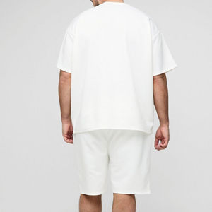 Custom Wholesale <b>Men</b> T <b>Shirt</b> Shorts Set Summer Casual and <b>Beach</b> Use Breathable Fabric - Product Image 4