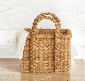 Sacs à main de marque haute qualité pour femmes, sacs à main en bambou et osier, grande capacité, sac fourre-tout de plage à rayures pour femmes - Product Image 4