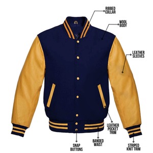 Veste universitaire coupe-vent fine de haute qualité OEM 2025, mode décontractée pour les deux sexes, logo personnalisé, veste de baseball universitaire - Product Image 4