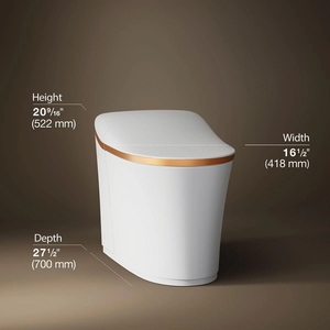 K-77795-0SG Eir Comfort WC monobloc allongé à double chasse intelligent + LIVRAISON GRATUITE - Product Image 2