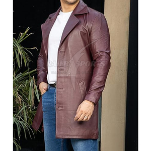 Abrigo de Punto con Cuello Mao de Cuero Genuino Personalizado para Hombre al Mejor Precio al por Mayor - Alta Calidad, Secado Rápido, Transpirable y Personalizable - Product Image 3