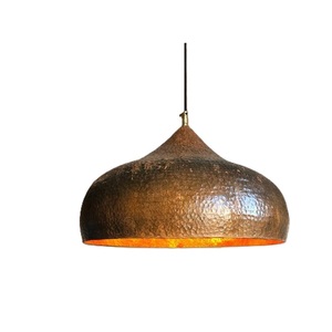 Vente fraîche martelé cuivre plaqué luxe suspension lampe pendentif pour la décoration de la maison taille personnalisée forme couleur - Product Image 3