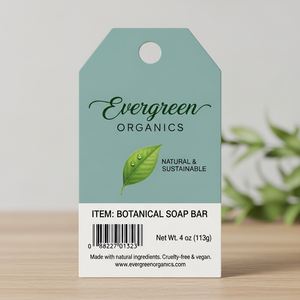 Luxury Waterproof Custom Logo Paper <b>Hangtag</b> for Clothing Accessories and Bags - Product Image 4