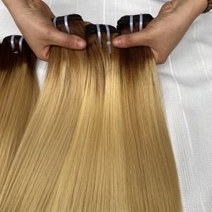 Extensión de cabello virgen Camboyano con cutícula alineada de visón del vendedor 613 cabello Remy recto de hueso crudo vietnamita con encaje negro - Product Image 6