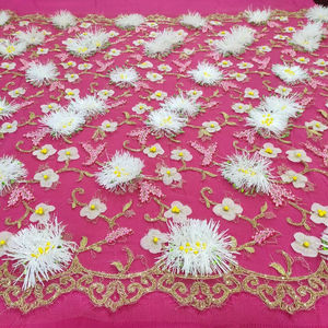 Tissu pour femmes en acrylique 100% écologique, résistant à l'abrasion, brodé à la main avec des perles de luxe - Product Image 1