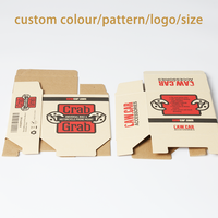 Boîte à rabat en papier kraft écologique recyclable personnalisée, imprimée recto-verso, doublée d'éponge, légère, emballage brun magnétique