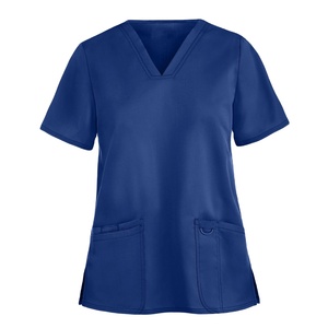 Commande en gros d'ensembles de gommage pour femmes taille élastique pantalon cargo médecin infirmière Logo personnalisé hôpital médical vente en gros ensembles de gommage à bas prix - Product Image 1