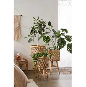 Macetas tejidas de ratán para plantas, producto nuevo, hecho en Vietnam - Product Image 1