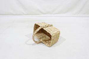 Panier de pique-nique miniature mignon en coton 100% écologique tissé à la main Artex Dong Thap avec poignée - Product Image 6