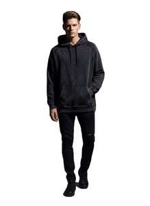 Sudadera con capucha y cremallera para hombre, personalizada, de gramaje alto, 100% algodón, con lavado ácido, estilo vintage oversize, streetwear, con estampado serigrafiado - Product Image 1